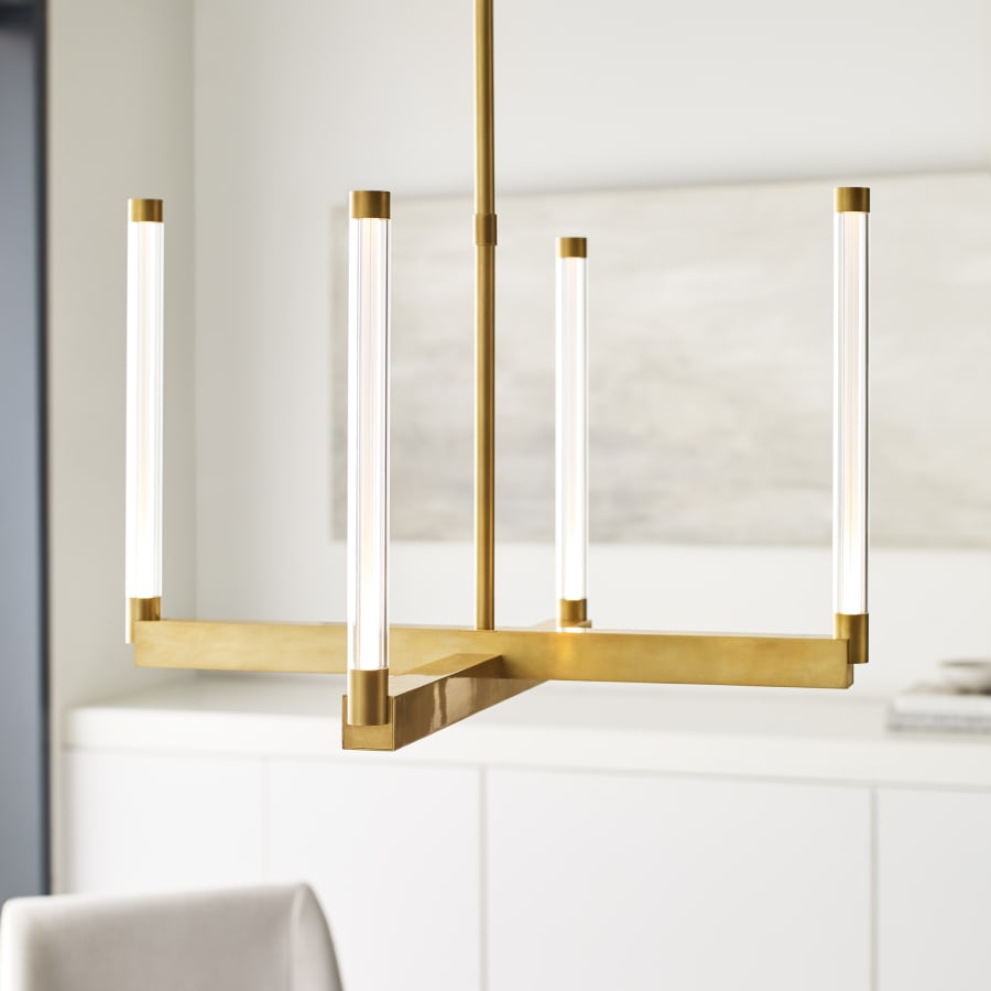 Visual Comfort Phobos 24" Wide LED Linear Chandelier