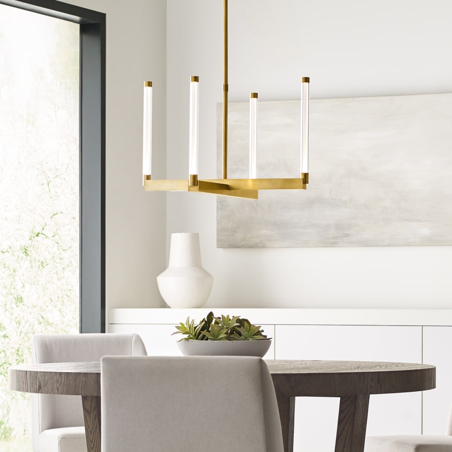 Visual Comfort Phobos 24" Wide LED Linear Chandelier
