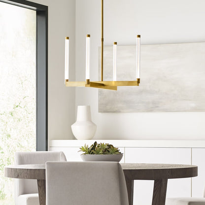 Visual Comfort Phobos 24" Wide LED Linear Chandelier