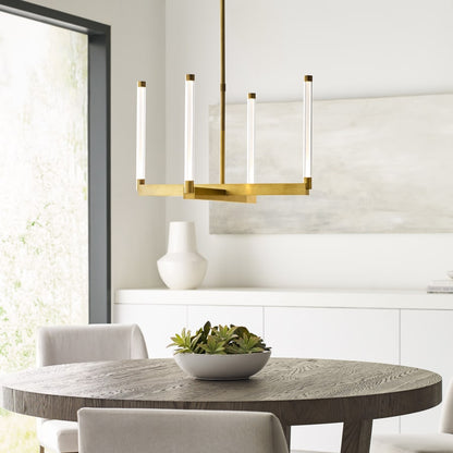 Visual Comfort Phobos 24" Wide LED Linear Chandelier