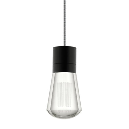 Visual Comfort Alva 7 Light 4" Wide LED Multi Light Pendant with Black and White Cord - 2200K