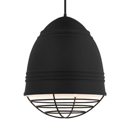 Visual Comfort Loft Grande 3 Light 17" Wide LED Pendant with Aluminum Dome Shade with 2700K LED Bulbs
