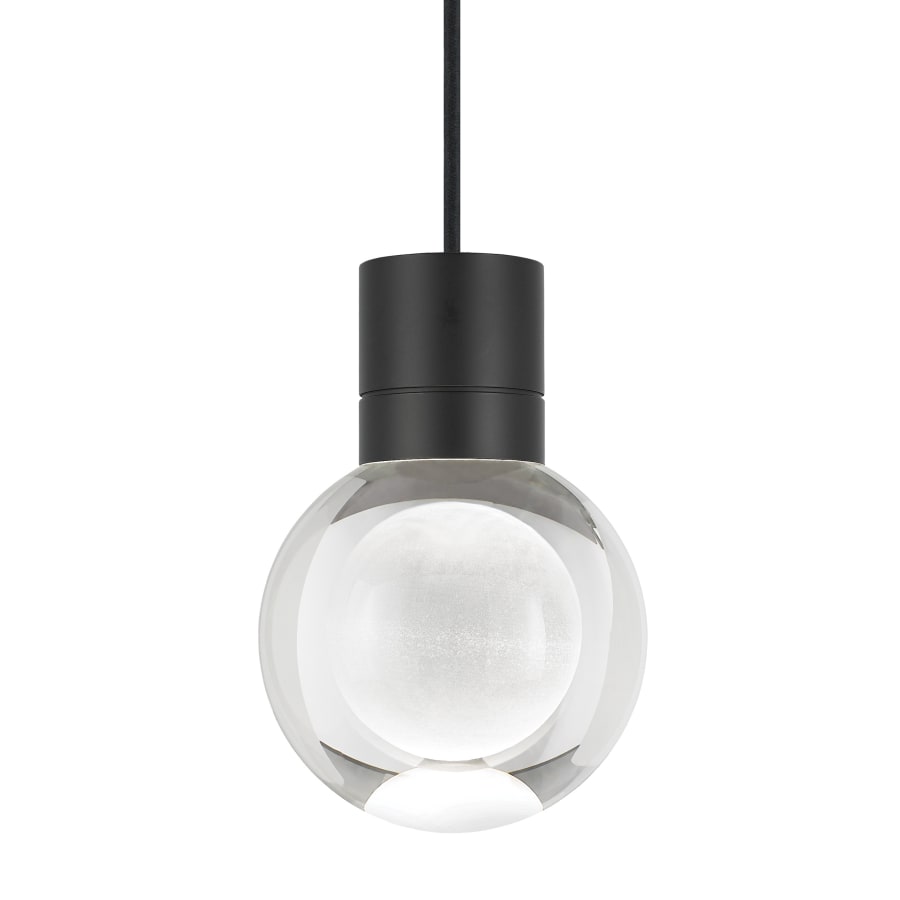 Visual Comfort Mina 3 Light 10-3/32" Wide LED Multi Light Pendant with a Clear Outer and Inner Etched Glass Spheres and Warm Color Dimming