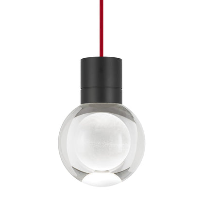 Visual Comfort Mina 7 Light 15-3/32" Wide LED Multi Light Pendant with a Clear Outer and Inner Etched Glass Spheres - 3000K