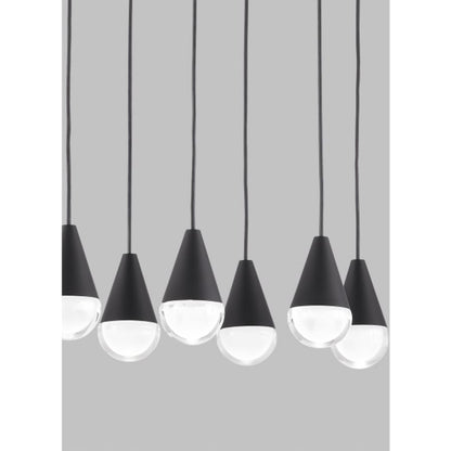 Visual Comfort Cupola 18 Light 11" Wide LED Crystal Linear Chandelier