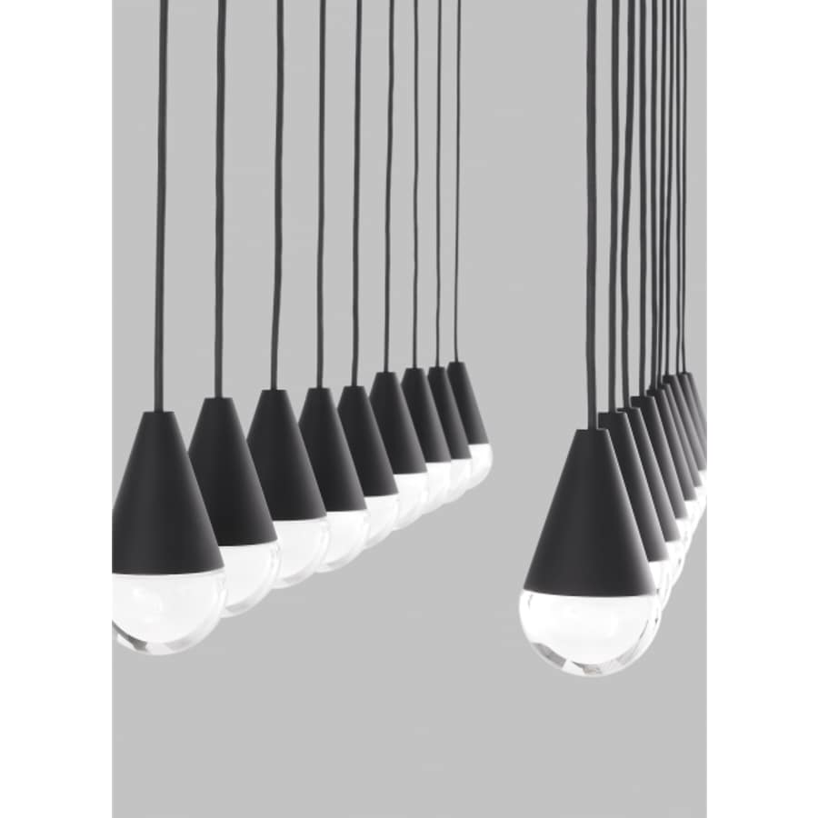 Visual Comfort Cupola 18 Light 11" Wide LED Crystal Linear Chandelier