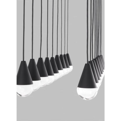 Visual Comfort Cupola 18 Light 11" Wide LED Crystal Linear Chandelier