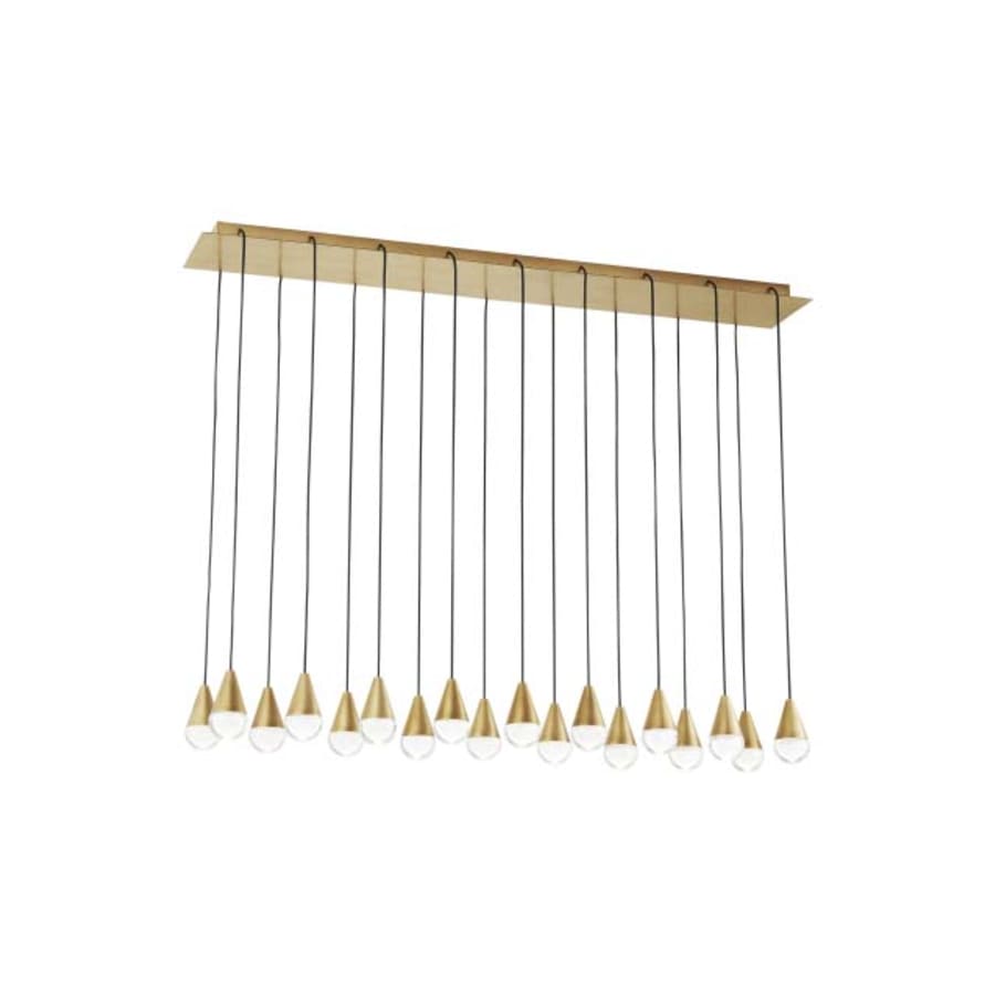 Visual Comfort Cupola 18 Light 11" Wide LED Crystal Linear Chandelier