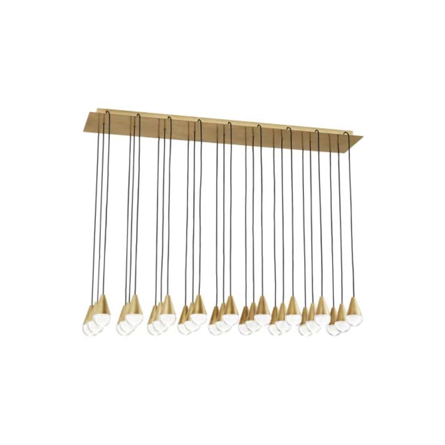 Visual Comfort Cupola 27 Light 13" Wide LED Crystal Linear Chandelier