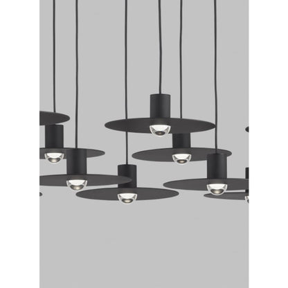 Visual Comfort Eaves 18 Light 17" Wide LED Linear Chandelier
