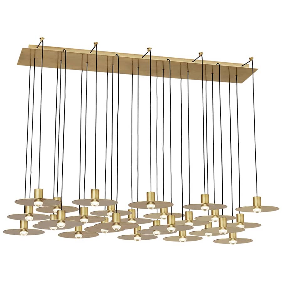 Visual Comfort Eaves 27 Light 19" Wide LED Linear Chandelier