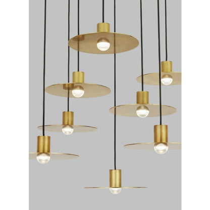 Visual Comfort Eaves 8 Light 16" Wide LED Chandelier