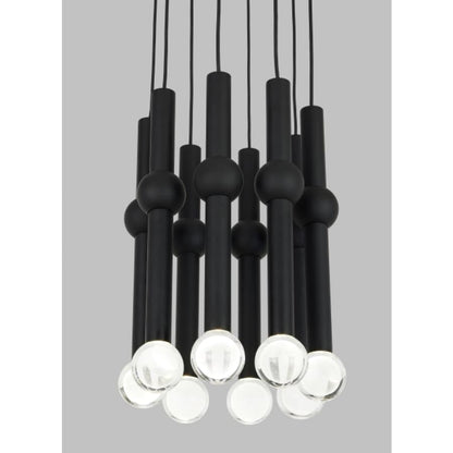 Visual Comfort Guyed 8 Light 10" Wide LED Crystal Chandelier