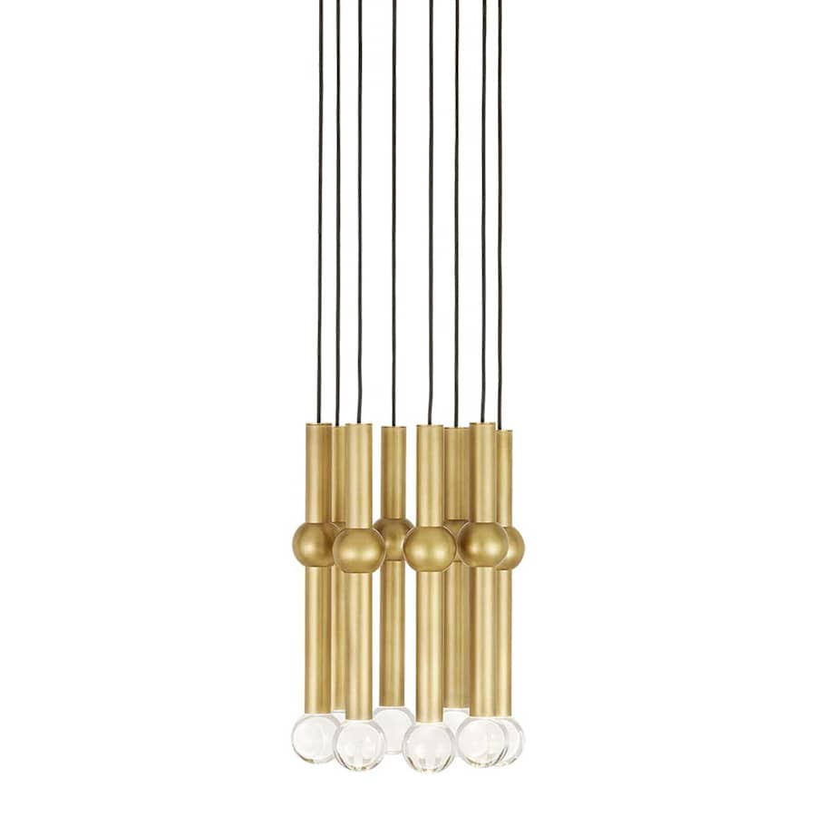 Visual Comfort Guyed 8 Light 10" Wide LED Crystal Chandelier