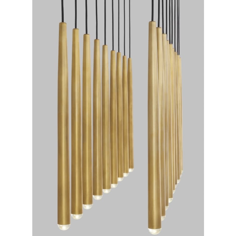 Visual Comfort Pylon 18 Light 10" Wide LED Linear Chandelier