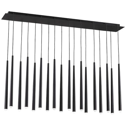 Visual Comfort Pylon 18 Light 10" Wide LED Linear Chandelier