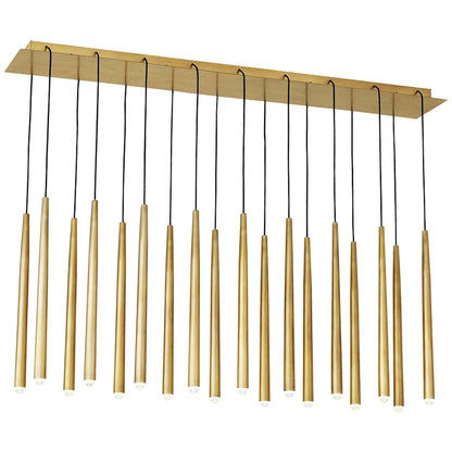 Visual Comfort Pylon 18 Light 10" Wide LED Linear Chandelier