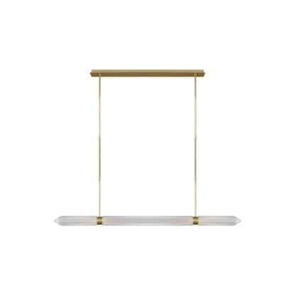 Visual Comfort Langston 61" Wide Crystal Linear Chandelier