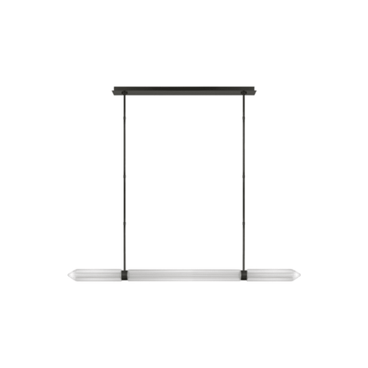 Visual Comfort Langston 61" Wide Crystal Linear Chandelier