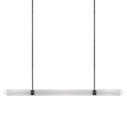 Visual Comfort Langston 61" Wide Crystal Linear Chandelier