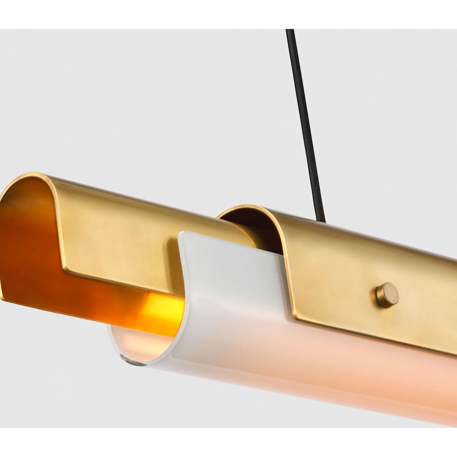 Visual Comfort Ambrose 54" Wide LED Linear Chandelier
