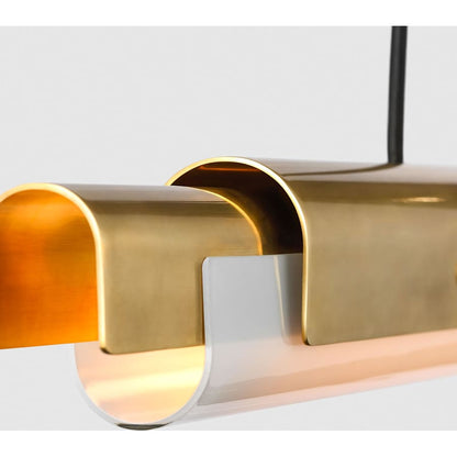 Visual Comfort Ambrose 72" Wide LED Linear Chandelier