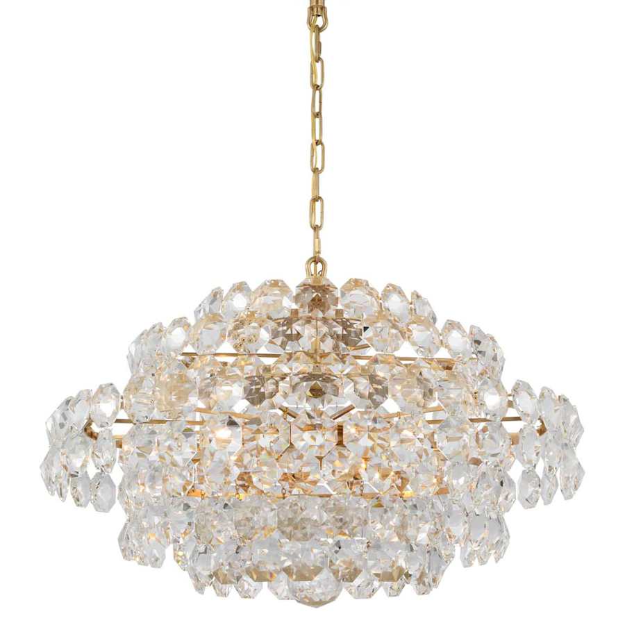 Visual Comfort Sanger 12 Light 29" Wide Crystal Waterfall Chandelier