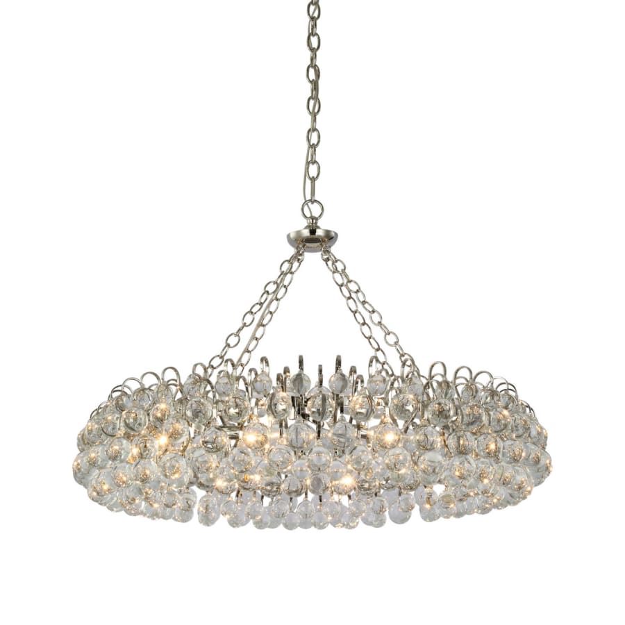 Visual Comfort Bellvale 10 Light 37" Wide Crystal Ring Chandelier