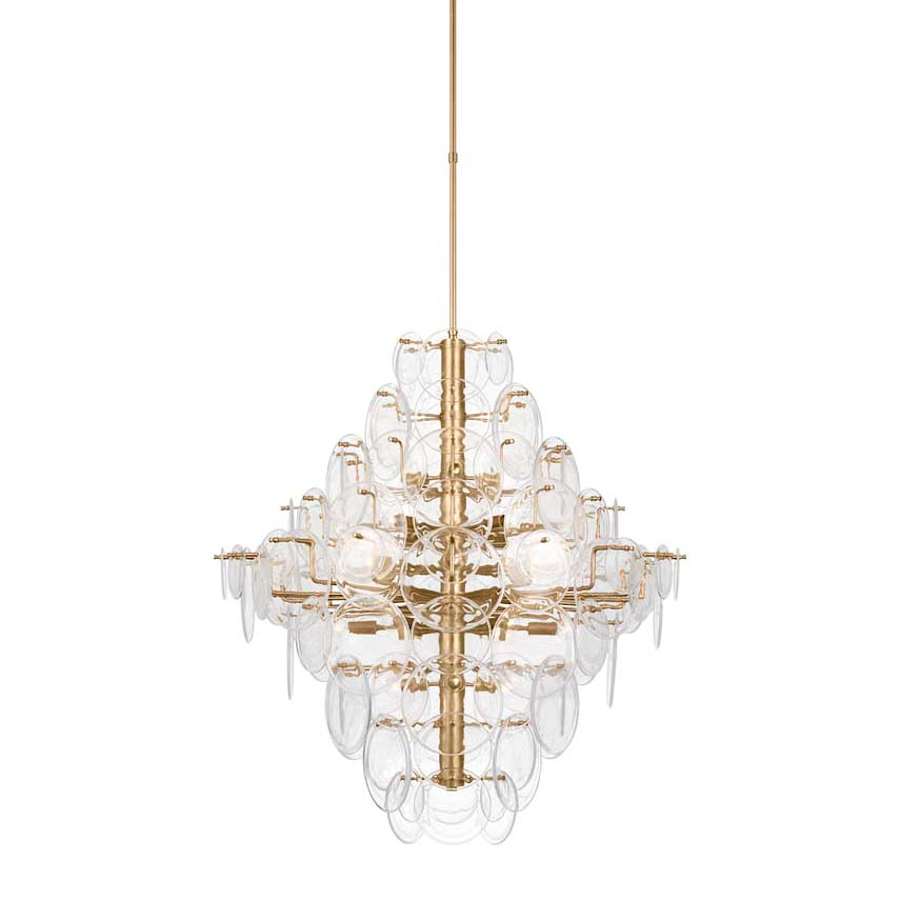 Visual Comfort Loire 26 Light 44" Wide Waterfall Chandelier
