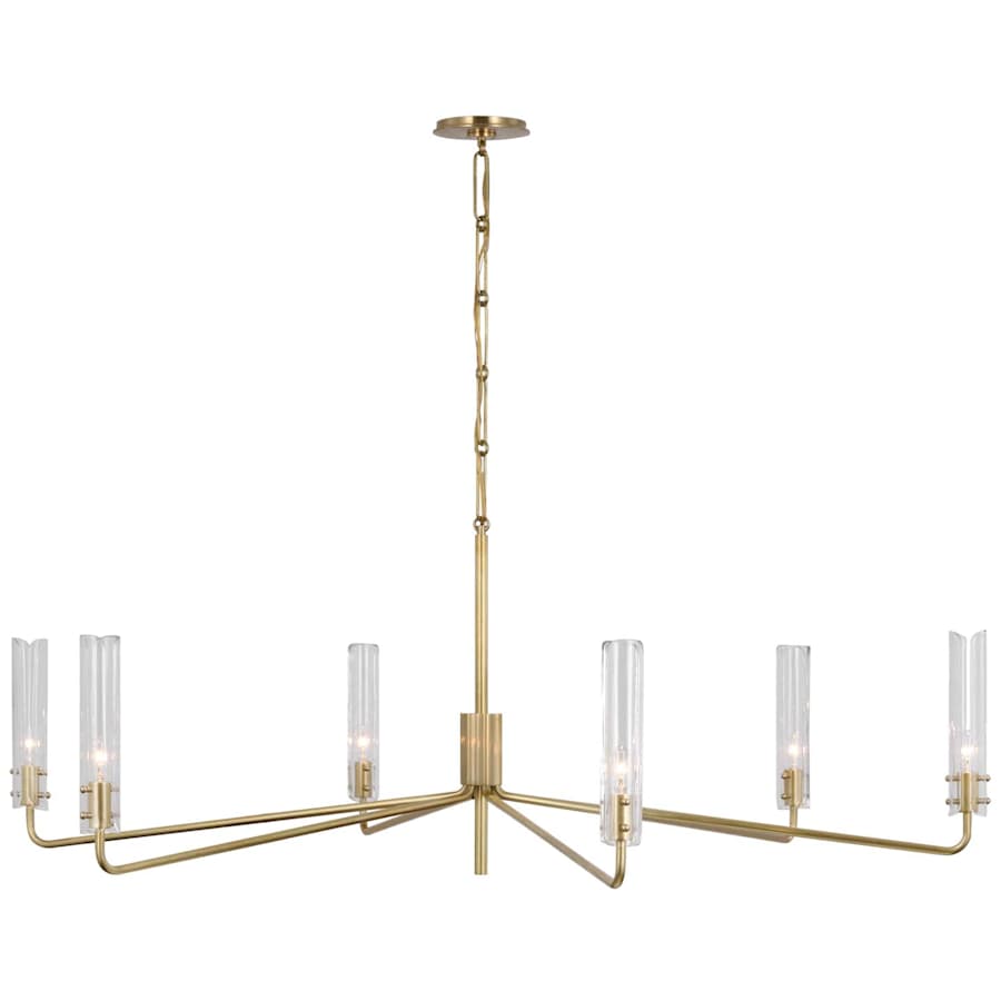 Visual Comfort Casoria 6 Light 57" Wide Pillar Candle Chandelier