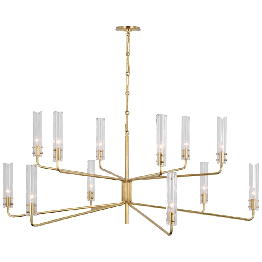 Visual Comfort Casoria 12 Light 57" Wide Pillar Candle Chandelier