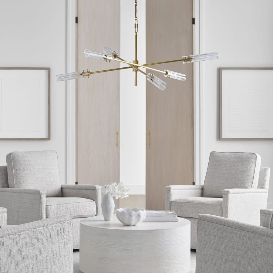 Visual Comfort Casoria 6 Light 46" Wide Chandelier
