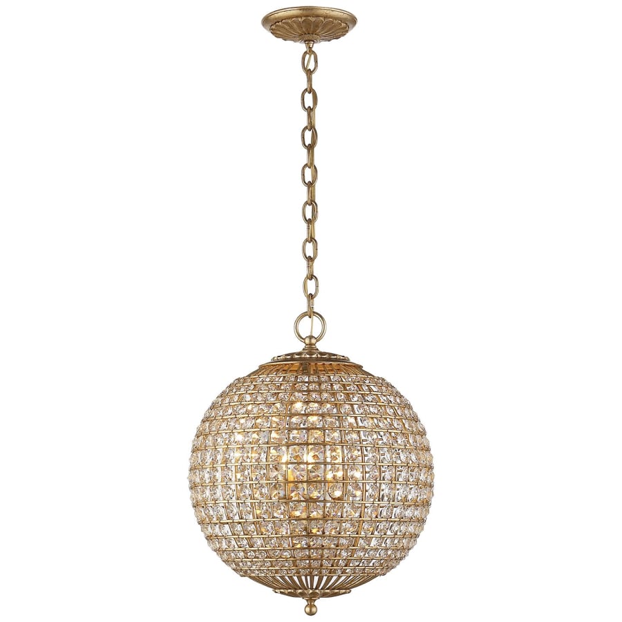Visual Comfort Renwick 19" Small Sphere Chandelier with Crystal by AERIN
