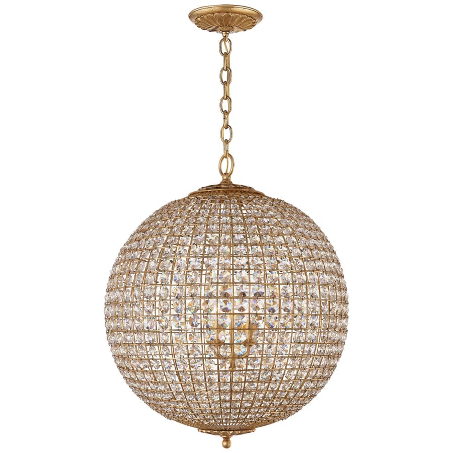 Visual Comfort Renwick 23" Large Sphere Chandelier with Crystal by AERIN