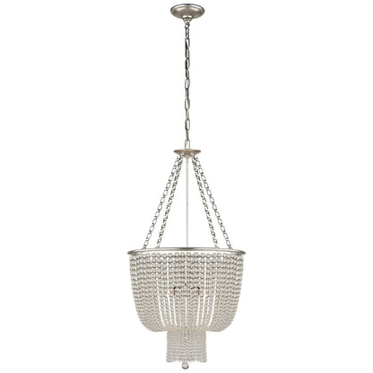 Visual Comfort Jacqueline 19" Chandelier with Draped Clear Glass by AERIN