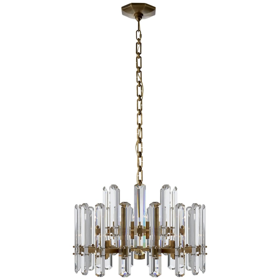 Visual Comfort Bonnington 15" Chandelier with Crystal by AERIN