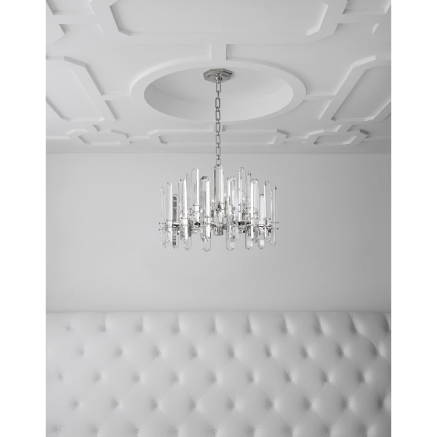 Visual Comfort Bonnington 15" Chandelier with Crystal by AERIN