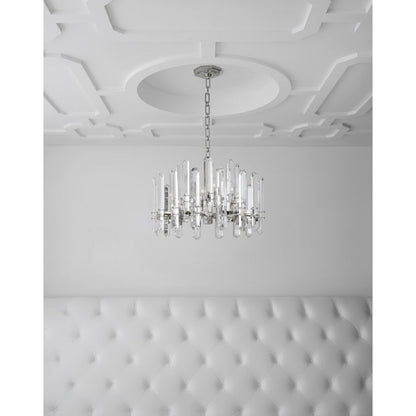 Visual Comfort Bonnington 15" Chandelier with Crystal by AERIN