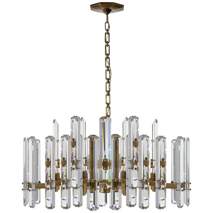 Visual Comfort Bonnington 32" Large Chandelier with Crystal by AERIN