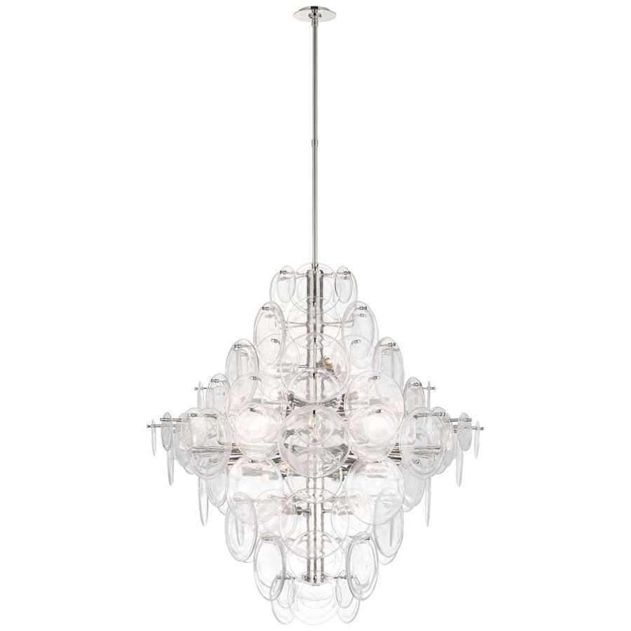 Visual Comfort Loire 26 Light 44" Wide Waterfall Chandelier