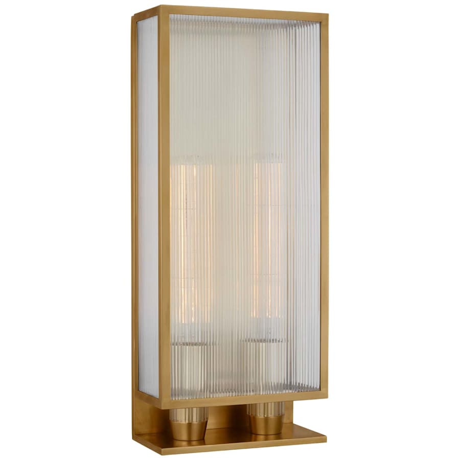 Visual Comfort York 2 Light 25" Tall Outdoor Wall Sconce