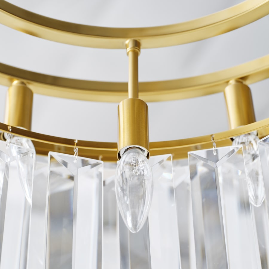 Visual Comfort Arden 16 Light 33" Wide Crystal Waterfall Chandelier