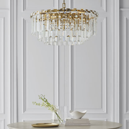 Visual Comfort Arden 16 Light 33" Wide Crystal Waterfall Chandelier