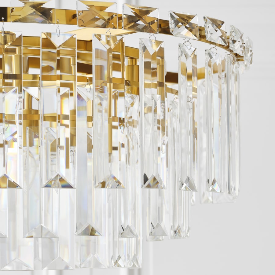 Visual Comfort Arden 16 Light 33" Wide Crystal Waterfall Chandelier