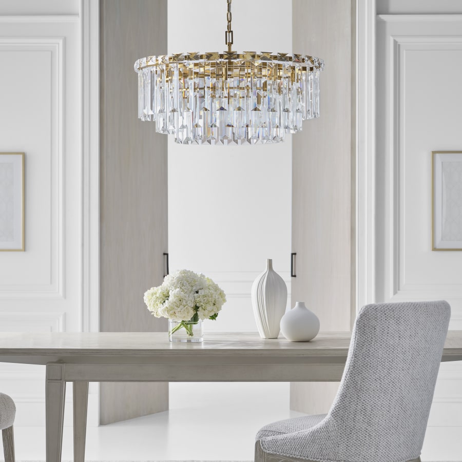 Visual Comfort Arden 16 Light 33" Wide Crystal Waterfall Chandelier