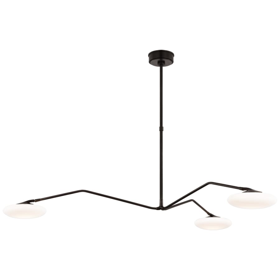 Visual Comfort Brindille 3 Light 60" Wide LED Chandelier with Frosted Glass Shades
