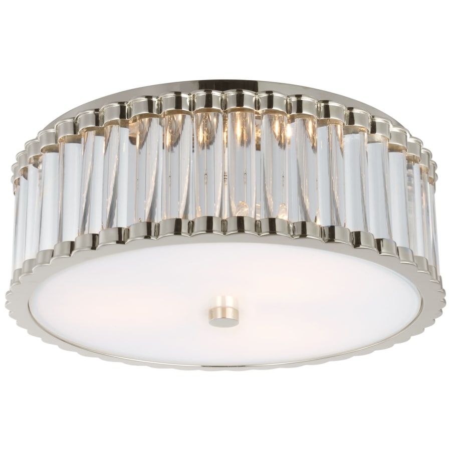 Visual Comfort Kean 3 Light 14" Wide Flush Mount Drum Ceiling Fixture
