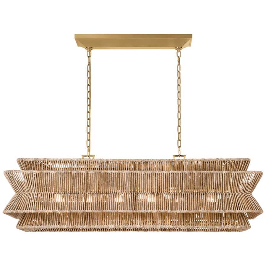 Visual Comfort Antigua 6 Light 54" Wide Linear Chandelier