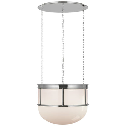 Visual Comfort Martil 3 Light 24" Wide Pendant with White Glass Shade
