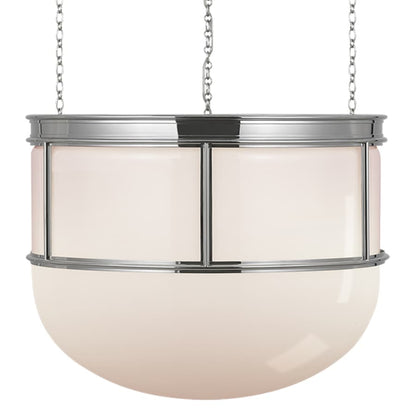 Visual Comfort Martil 3 Light 24" Wide Pendant with White Glass Shade